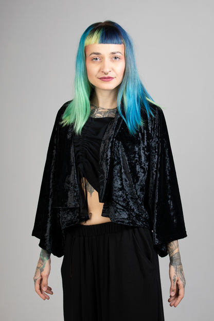 VELVET_crop kimono