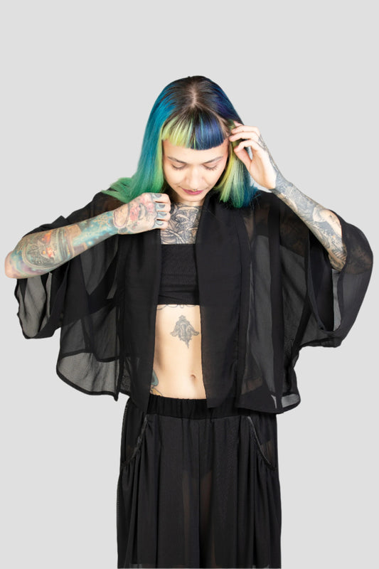 OPAQUE_ crop kimono